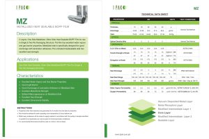 Metalized BOPP Film